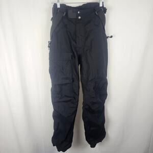 BURTON Outland Snowboard Pants/Bibs VTG 90s Mens M 34x30 Cargo Ski Pants Retro